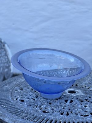 Салатник на подставке 37 см стекло Швеция