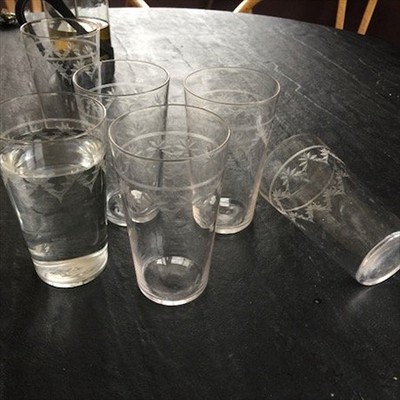 Стакан для воды, хрусталь, Швеция 50-е, 400 мл, микродефекты