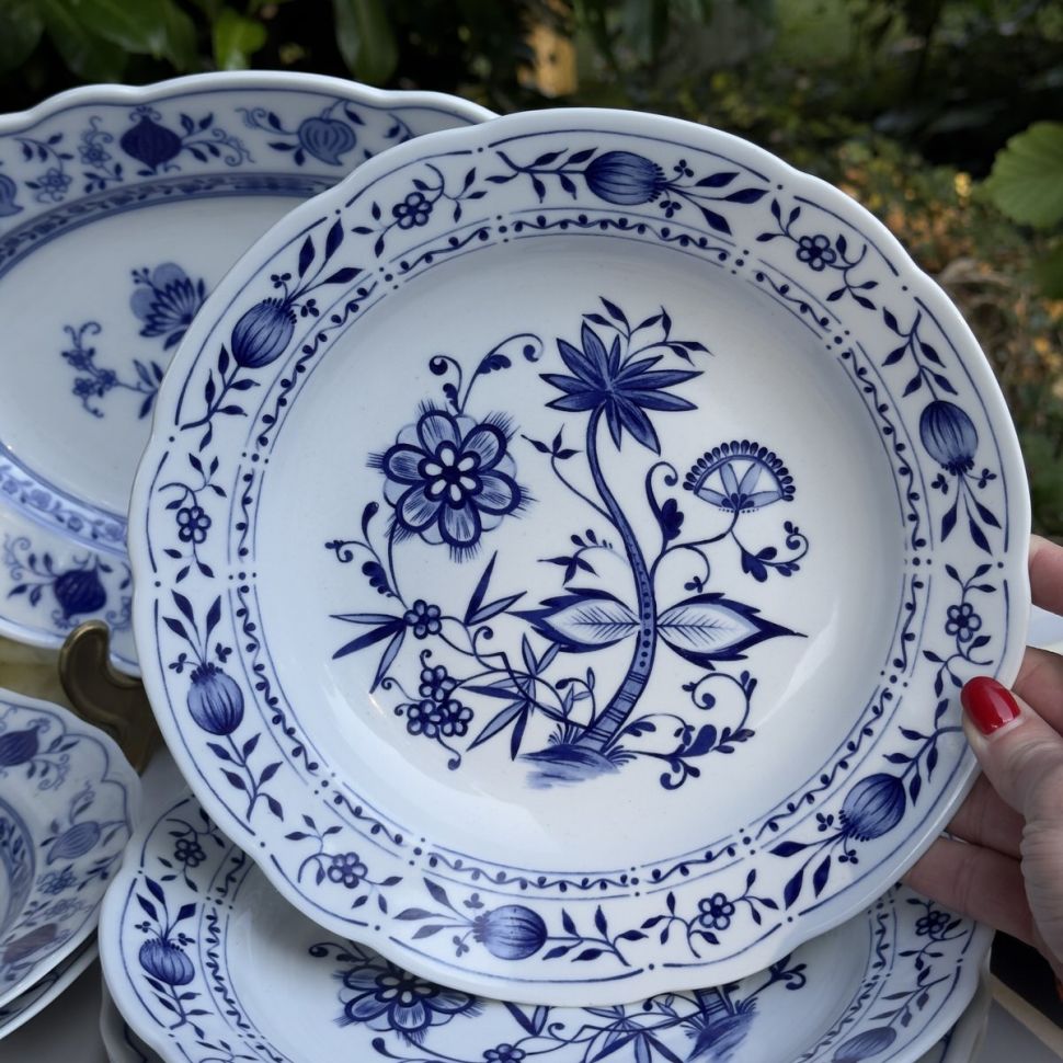 Тарелка глубокая Kahla Indish blau 24 см Kahla Германия 