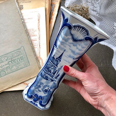 Ваза Delft Лодочник 50-е