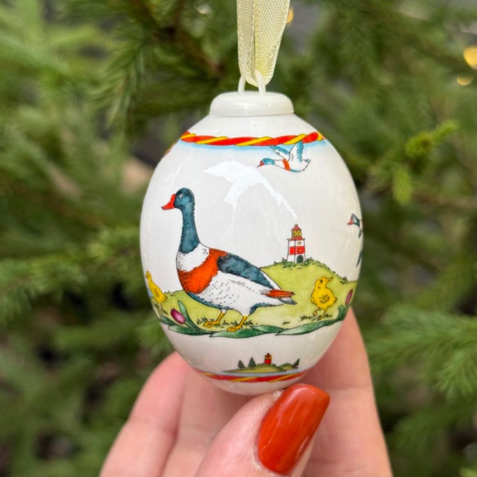 Подвес Яйцо пасхальное Hutschenreuther 7 см фарфор Германия 2007 г.