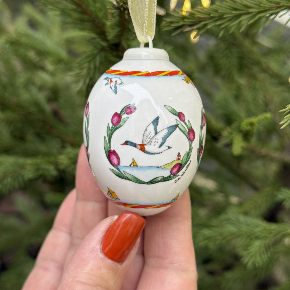 Подвес Яйцо пасхальное Hutschenreuther 7 см фарфор Германия 2007 г.