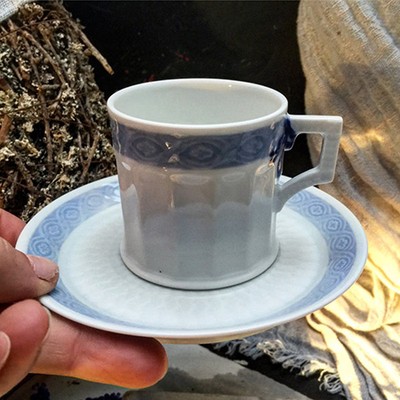 Кофейная пара Royal Copenhagen Голубая