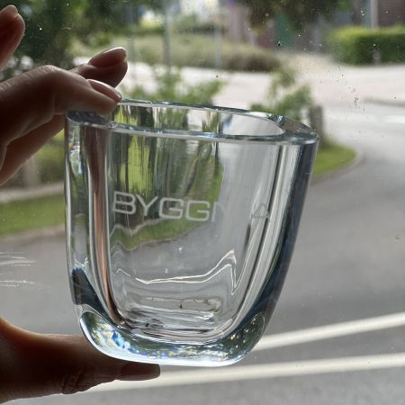 Ваза 8 см Byggma хрусталь Швеция