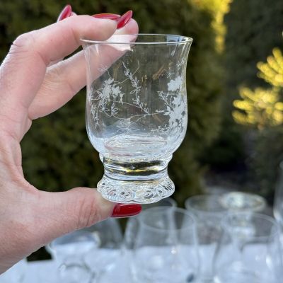 Рюмка Rosenthal Monbijou с узором 80 мл хрусталь Германия 