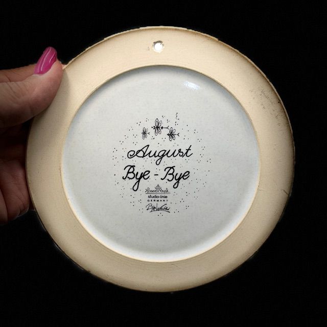 Тарелка панно Rosenthal studio-line Август 15 см Германия