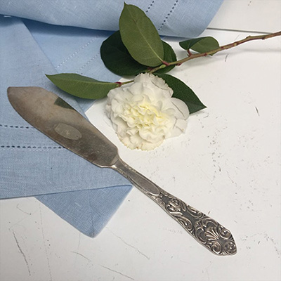 Нож для торта мельхиор