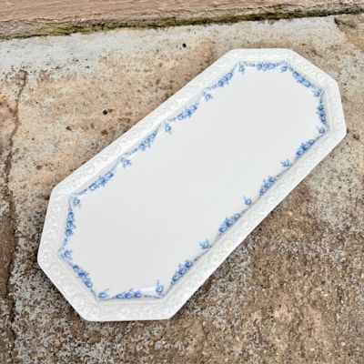 Блюдо для кекса Rosenthal Classic Rose голубые розы 37 см Германия