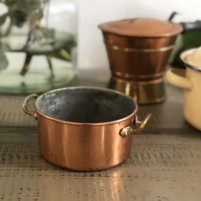 Кастрюля медная малая 0,4л медь