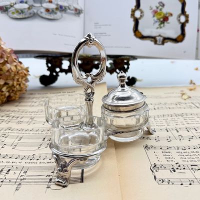 Набор для специй в подставке 14 см хрусталь