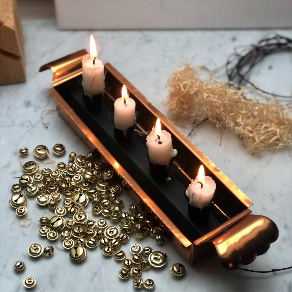 Подсвечник адвент медь с вынимаемой частью