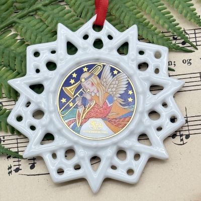 Подвес Звезда рождественский мотив 8 см Hutschenreuther Германия