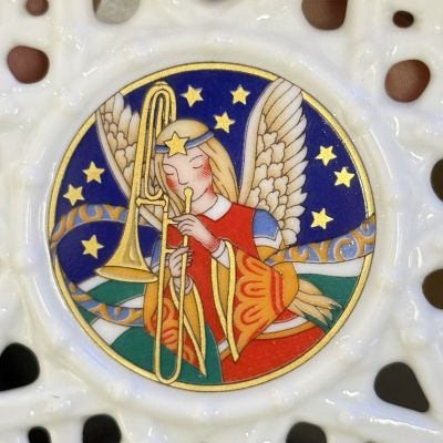 Подвес Звезда рождественский мотив 8 см Hutschenreuther Германия