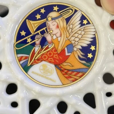 Подвес Звезда рождественский мотив 8 см Hutschenreuther Германия