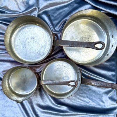 ​Ковш с ручкой 1 л Франция медь