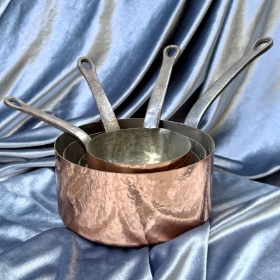 ​Ковш с ручкой 1 л Франция медь