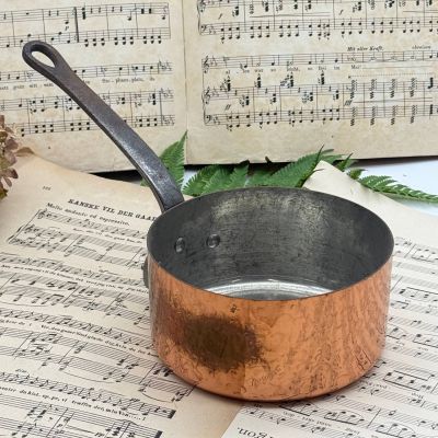 ​Ковш с ручкой 1 л Франция медь