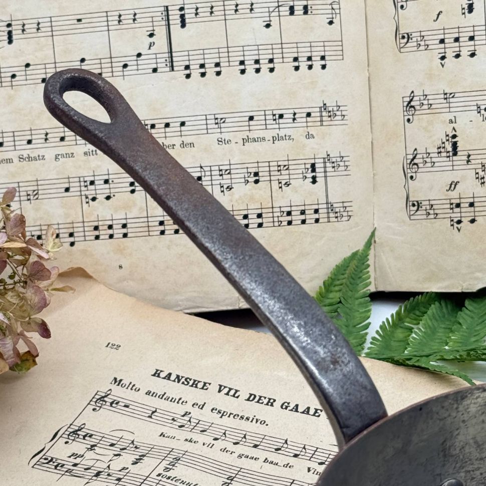 Ковш с ручкой 1 л Франция медь