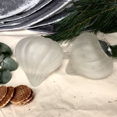 Винтажный елочный шар стекло, набор 2 шт.