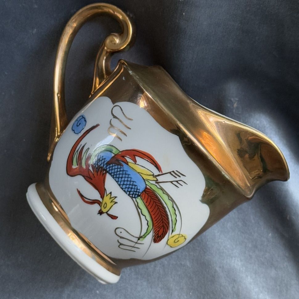 Молочник Дракон и феникс 250 мл фарфор Япония 