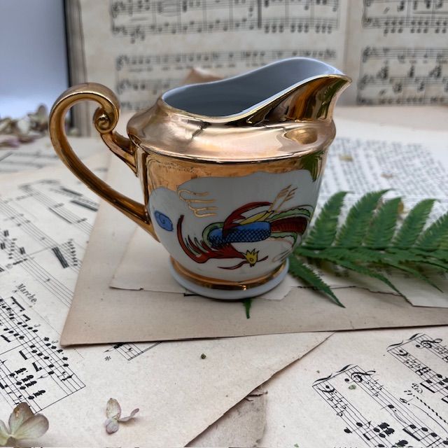 Молочник Дракон и феникс 250 мл фарфор Япония 