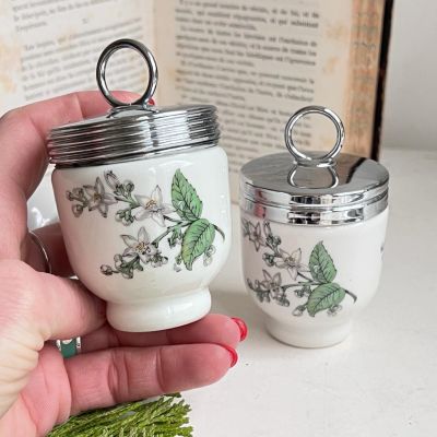 Кодлер на 1 яйцо Royal Worcester Англия Белые цветы