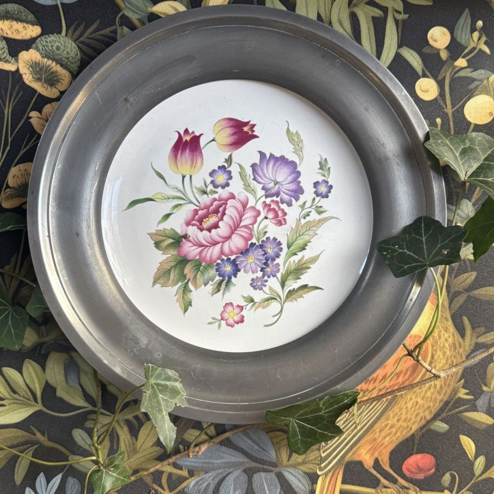 Тарелка Revol 24 см керамика олово Франция