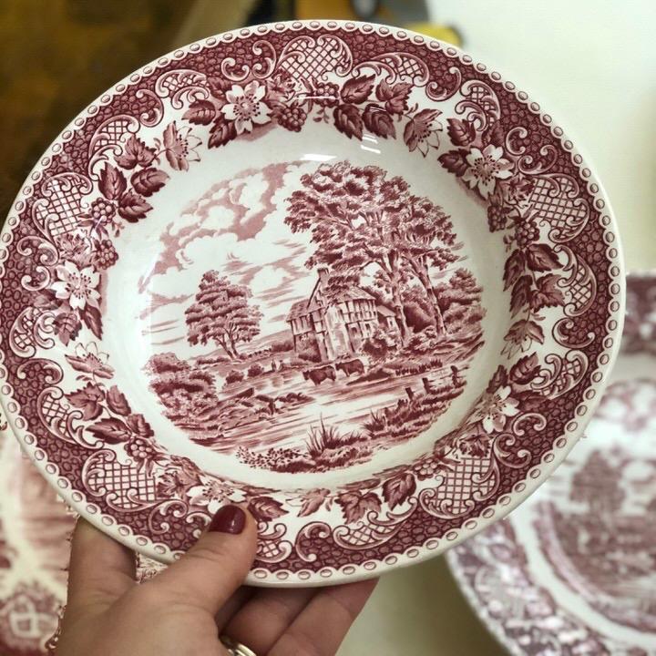 Тарелка глубокая 23 см Barrats Staffordshire Англия