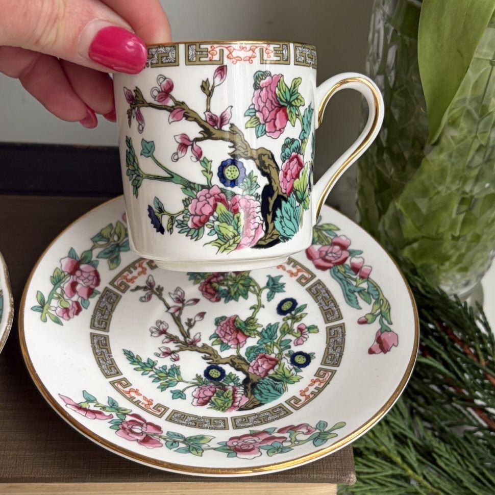 Кофейная пара Royal Grafton Indian Tree 100 мл Англия 