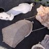 Кошелек кольчужный для мелочи на шатлен серебро 19 см