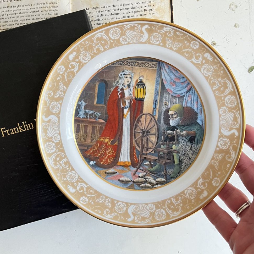 Тарелка Franklin Porcelain Сказки Румпельштильцхен 1978 г. W.Germany 