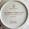 Тарелка Franklin Porcelain Сказки Румпельштильцхен 1978 г. W.Germany 