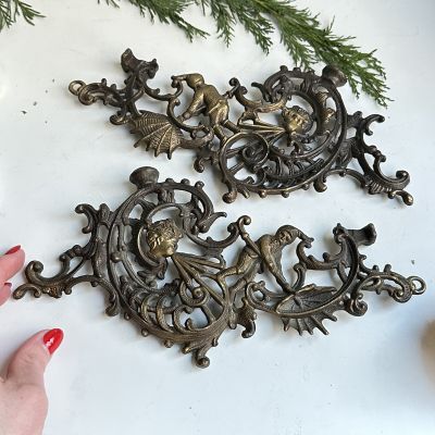 Подсвечник рояльный 26 см бронза