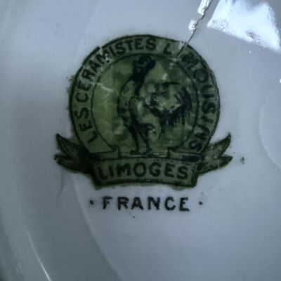 Набор для десертов и ягод 9 предметов Les Céramistes Limousins Limoges Франция 