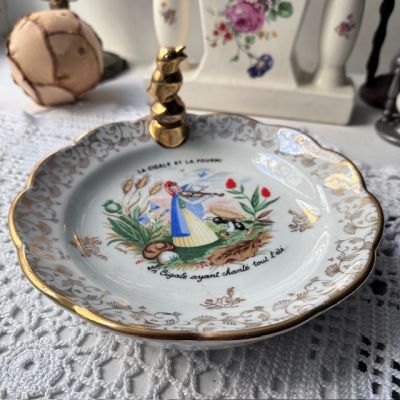 Тарелка с подогревом Veritable Porcelaine 20 см Франция 