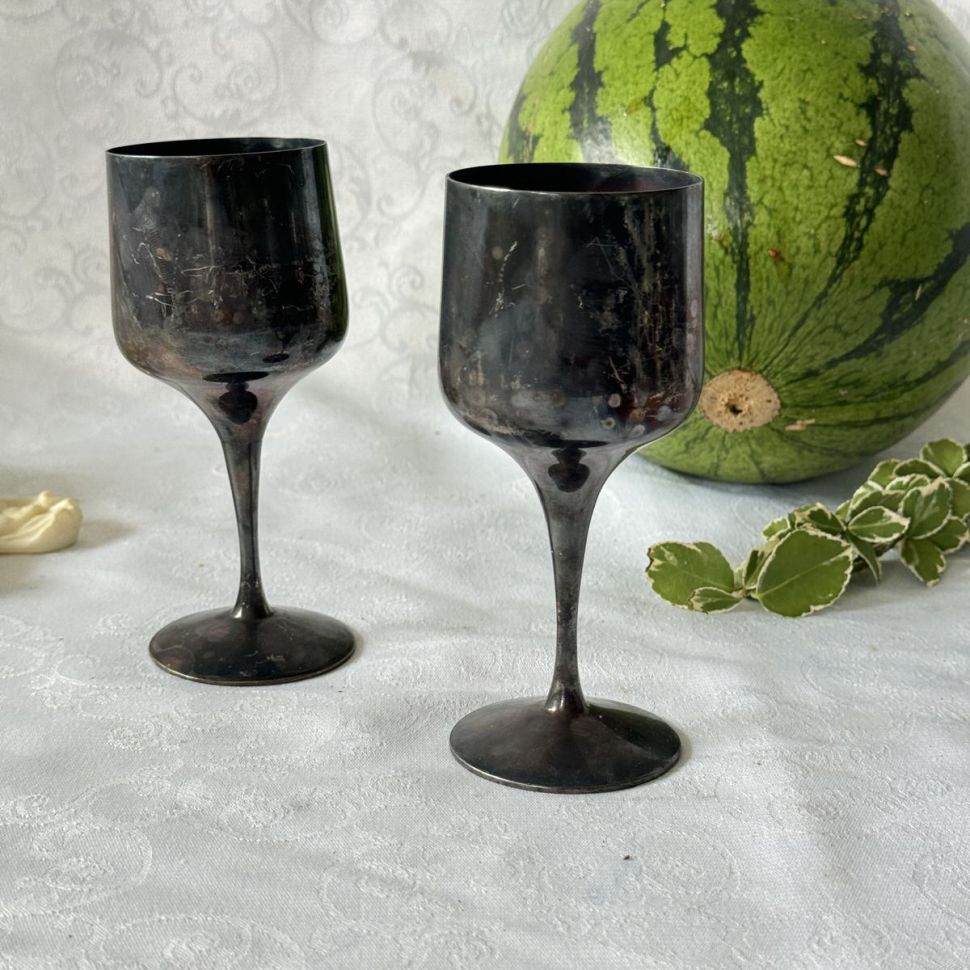 Бокал 150 мл мельхиор патина