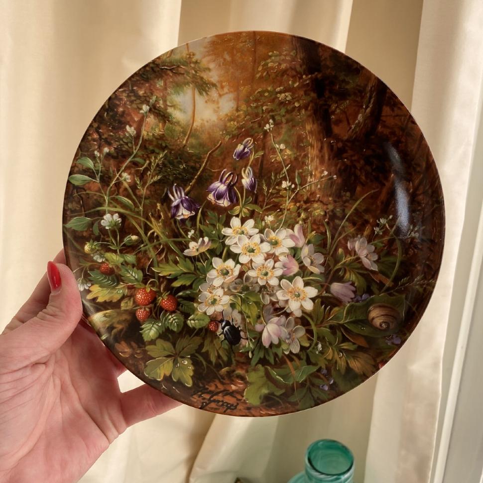 Тарелка 19 см Furstenberg In der Waldlichtung 1990