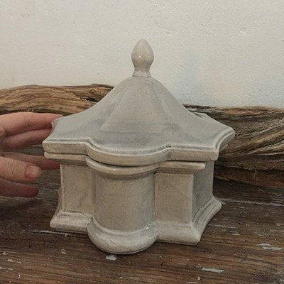Шкатулка керамическая с крышкой, Швеция