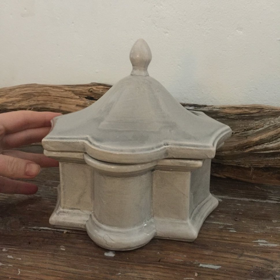 Шкатулка керамическая с крышкой, Швеция