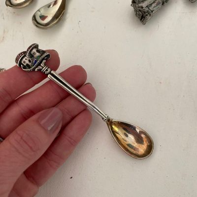 Ложка чайная Мухоморы 10,5 см мельхиор