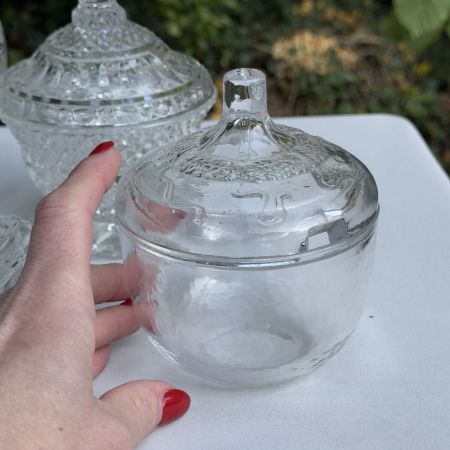 Сахарница икорница 11 см хрусталь  