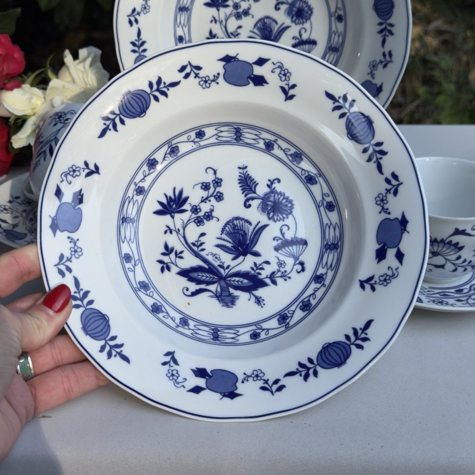 Тарелка глубокая Wellco Design Krefeld Indish blau 21 см  Германия 