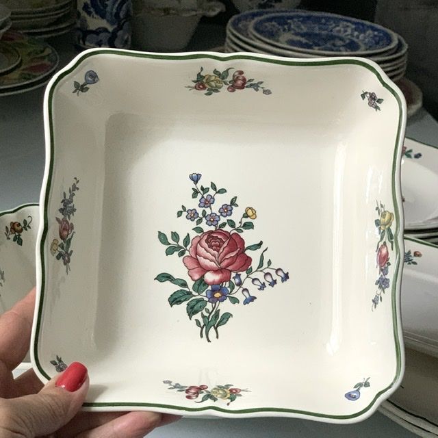 Салатник квадратный Alt Strassburg ВиллеройБох 22 см фарфор Германия