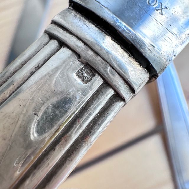 Ложка нож набор из 3 предметов мельхиор серебрение