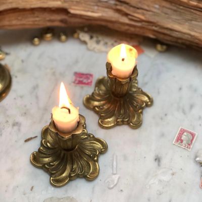 Подсвечник латунный