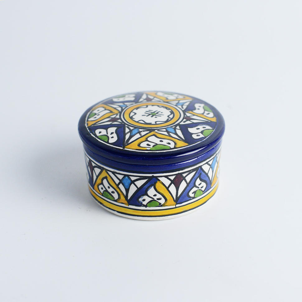 Шкатулка 7,5 см керамика ручная роспись