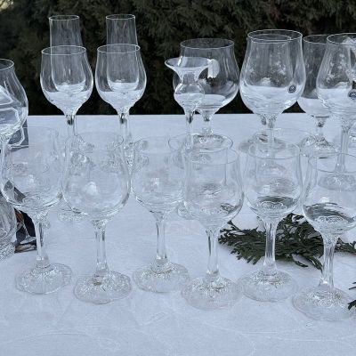 Рюмка на ножке Rosenthal Monbijou с узором 75 мл хрусталь Германия