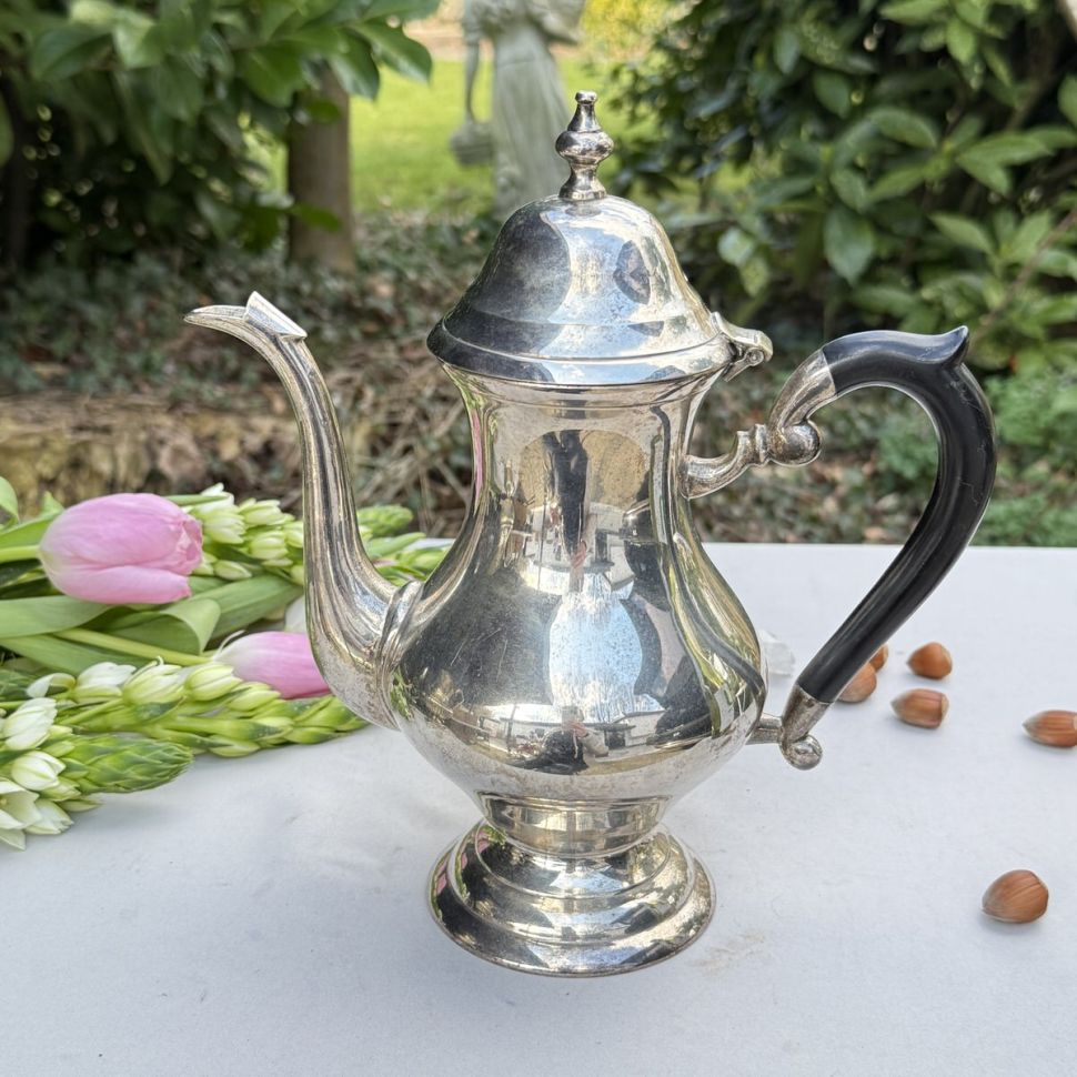 Чайник кофейник 800 мл серебрение