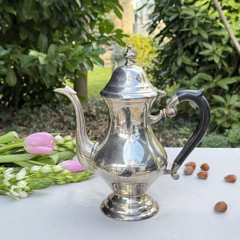Чайник кофейник 800 мл серебрение