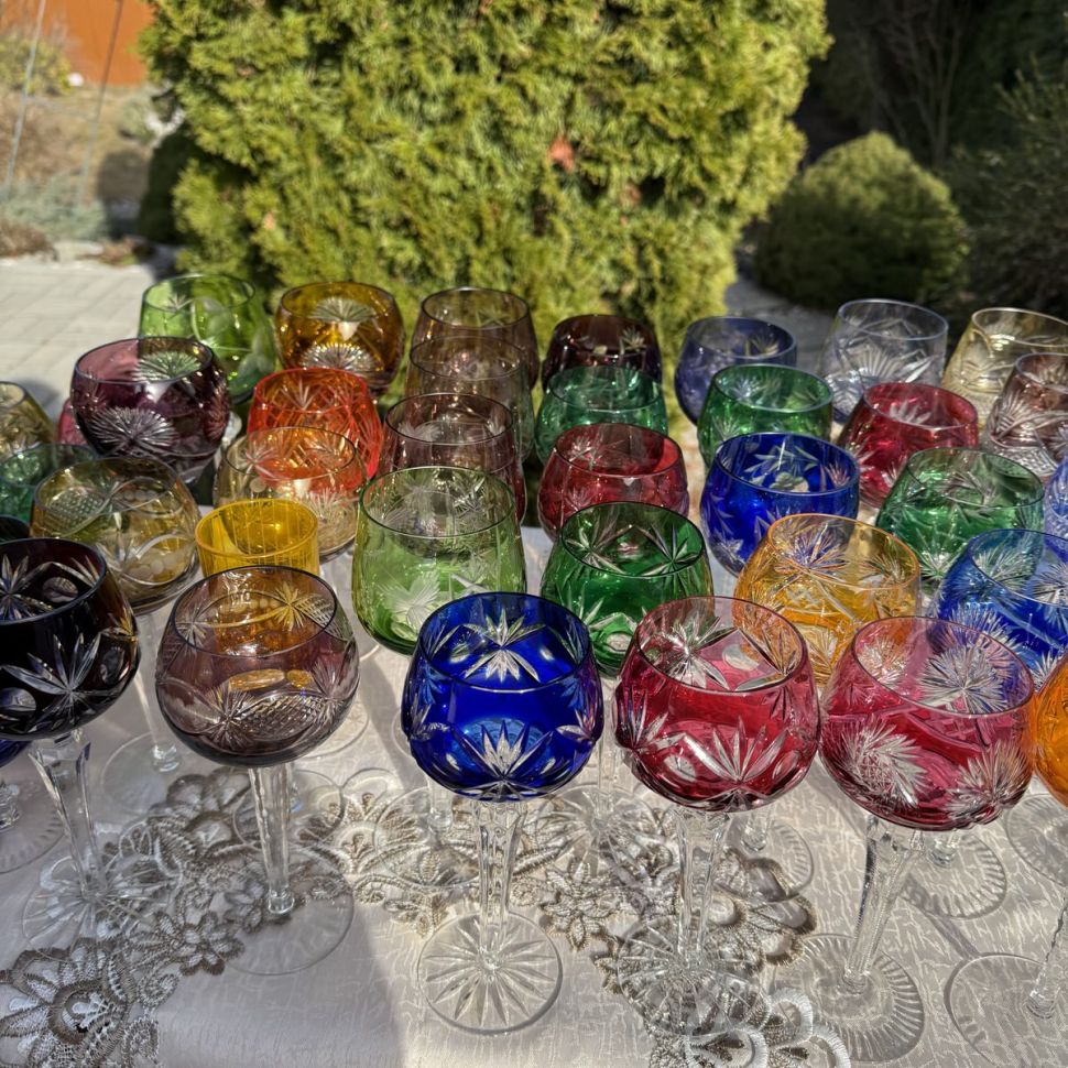 Бокал дижестивный Bohemia 150 мл цветной хрусталь зеленый 